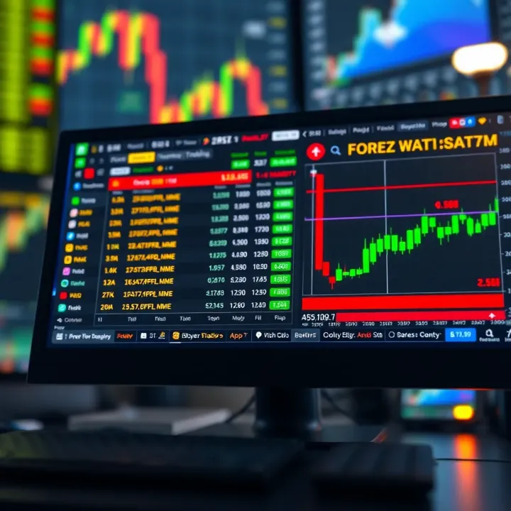 Comparison of features and security options of top forex trading platforms on a digital screen
