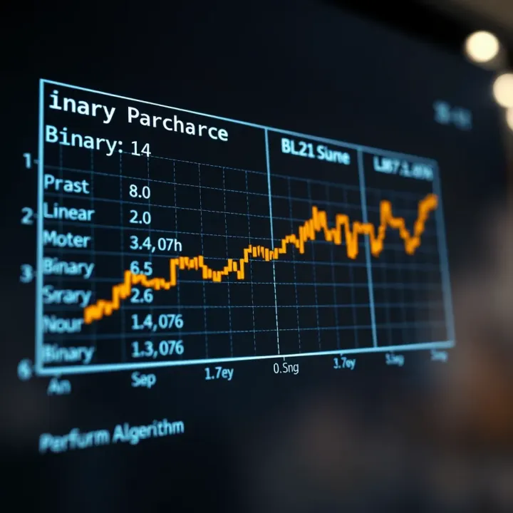 Performance Comparison of Binary and Linear Search Comparison chart showing performance differences between binary search and linear search methods