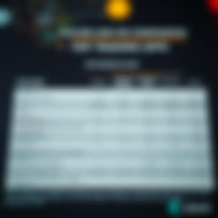 Comparison chart highlighting features, fees, and security aspects of various stock trading platforms available in Pakistan