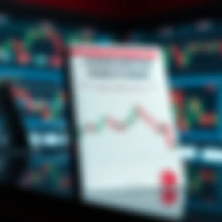 PDF guide cover featuring illustrated candlestick patterns and trading tips for market strategy development