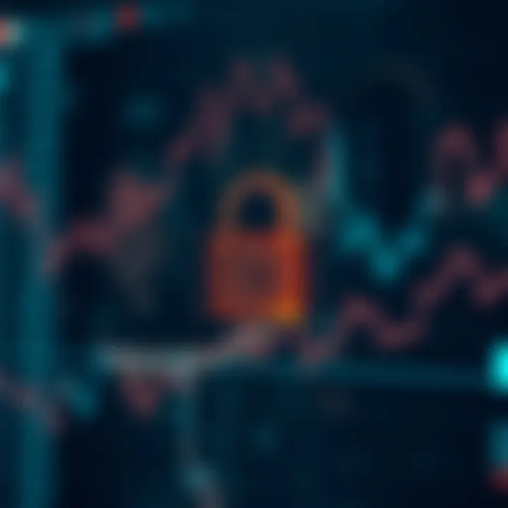 Secure digital lock icon representing cryptocurrency platform safety