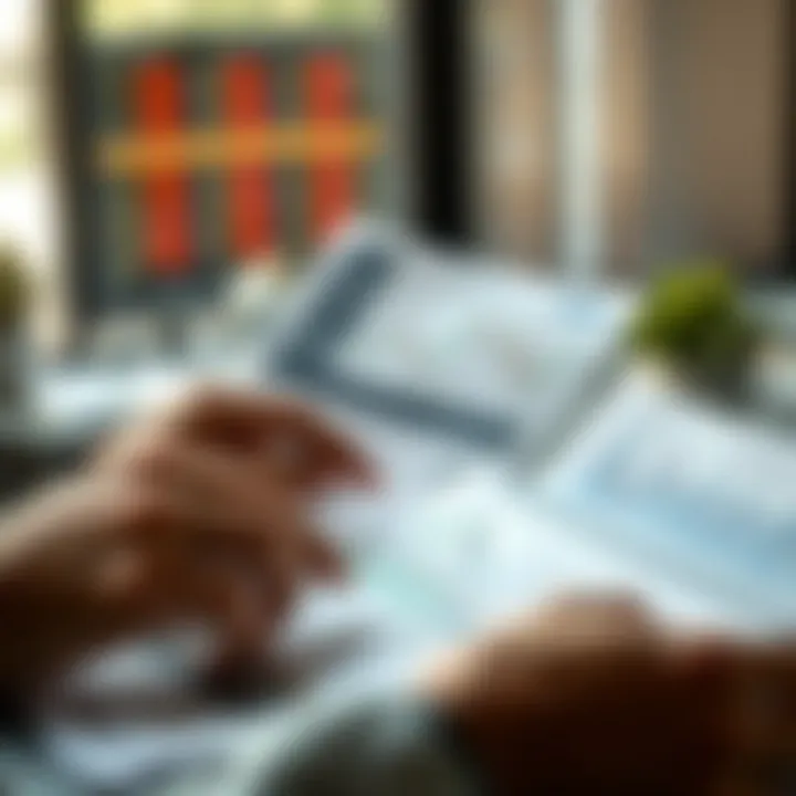 Evaluating Broker Regulation and Support for Pakistani Traders Close-up of hands analyzing forex market data and regulatory documents