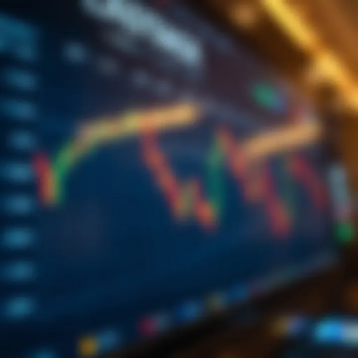 Illustration of cryptocurrency exchange platform interface with buy and sell options