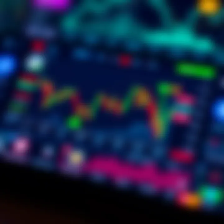 User interface of a cryptocurrency trading app displaying various digital coins and live market data