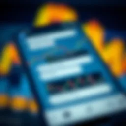 Telegram app interface displaying a forex trading group chat with charts and signal messages