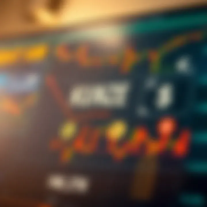 Illustration depicting key forex trading concepts with currency symbols and charts