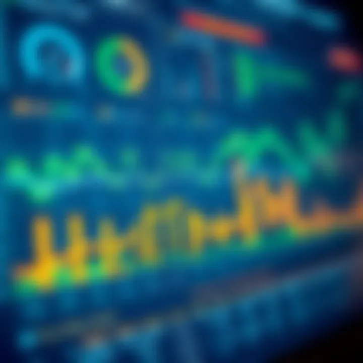 Illustration of financial risk assessment using data charts and graphs