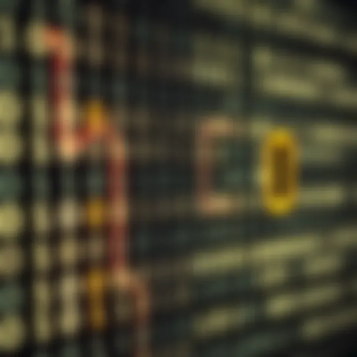 Diagram depicting the binary number system with zeroes and ones representing data