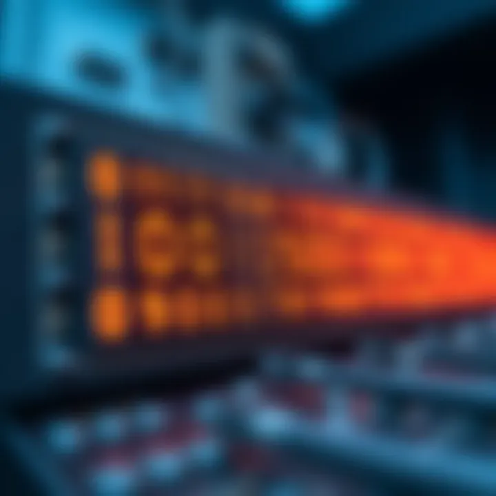 Diagram showing the sequential toggle of binary states in a digital counter circuit