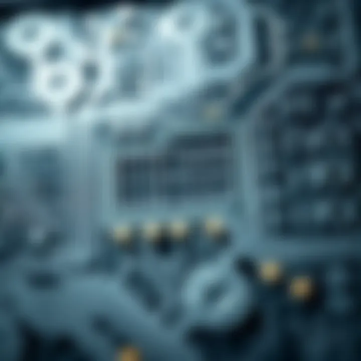 Diagram showing the internal logic gates and connections of a binary decoder circuit
