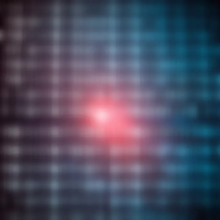Illustration of binary digits arranged in a grid with zeroes and ones, representing digital data encoding