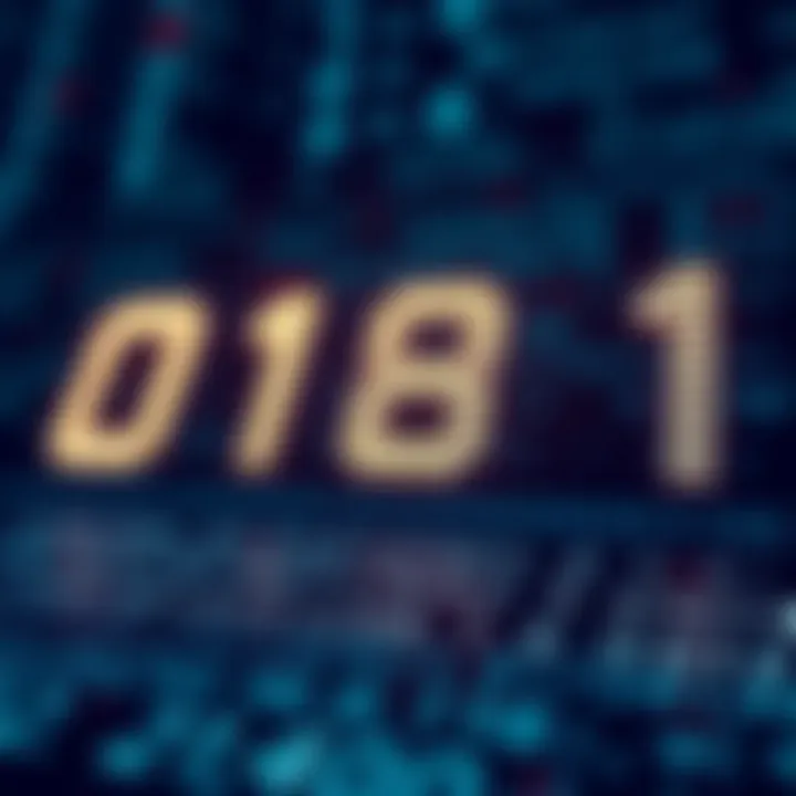 Visual representation of binary arithmetic operations showcasing addition with bits