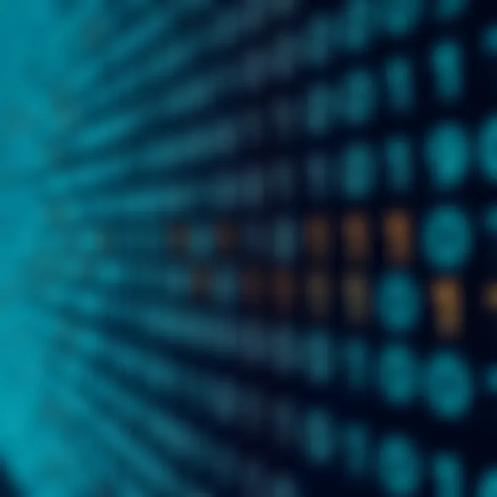 Digital representation of binary digits with ones and zeros arranged in a pattern symbolizing data encoding