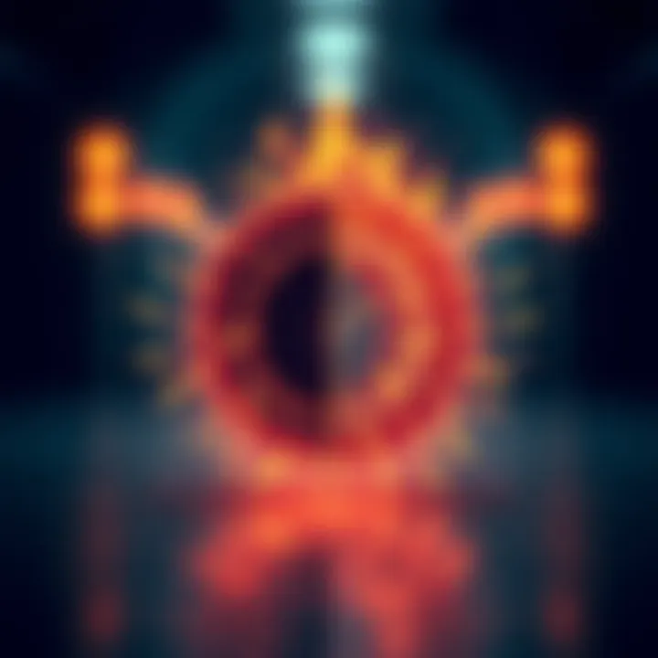 Diagram illustrating contrasting pairs such as light and dark, order and chaos representing binary opposition