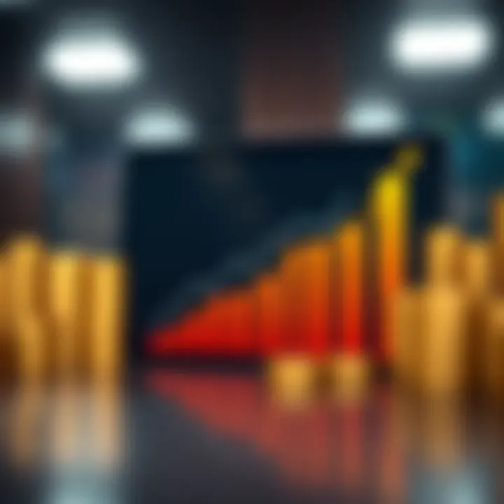 Graph illustrating growth and risks associated with binary option no deposit bonuses for traders