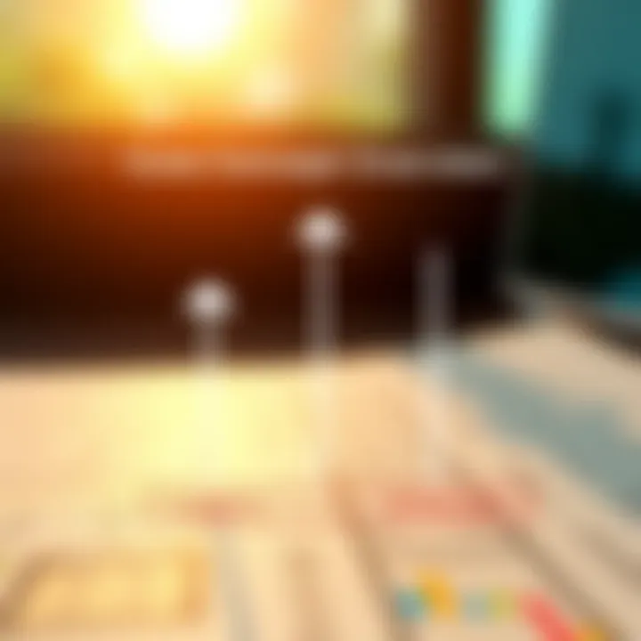 Diagram illustrating the concept of binary options trading with upward and downward arrows representing potential market movements