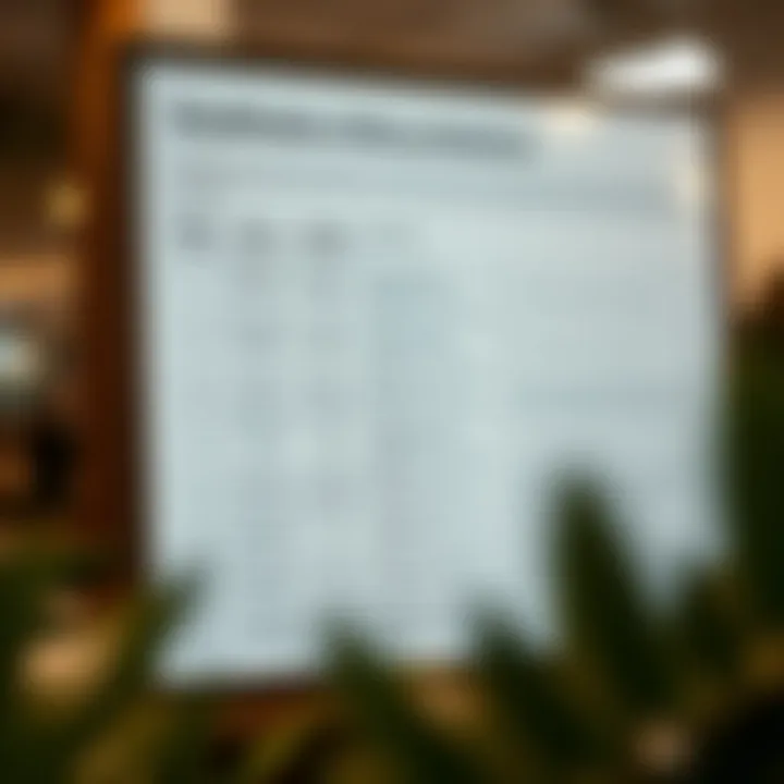 Chart showing different types of binary relations with examples and their properties