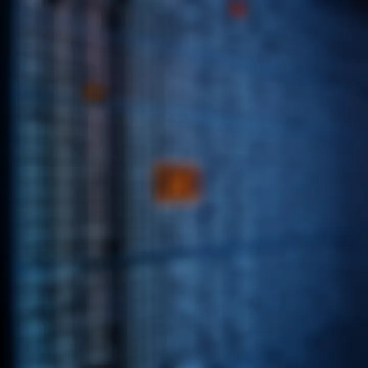 Illustration showing a sorted list of numbers with a highlighted middle element to demonstrate how binary search divides the search space