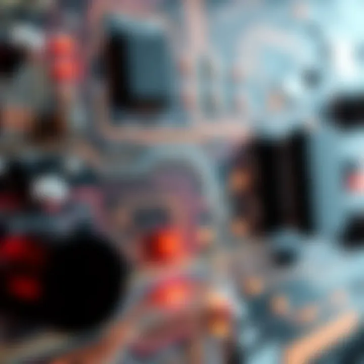 Visual representation of a binary subtractor circuit highlighting its components and signal flow