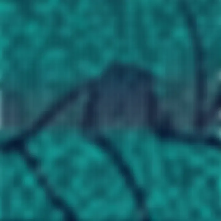 Abstract digital pattern composed of binary code forming a modern wallpaper design
