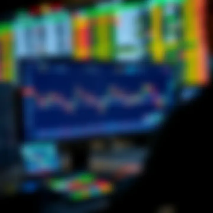 Interactive forex trading platform showing currency charts and simulation controls