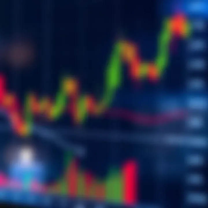 Illustration of Common Candlestick Formations in Trading Chart displaying various candlestick formations indicating bullish and bearish trends