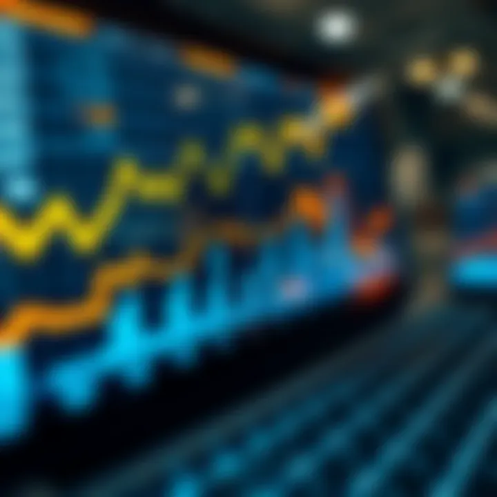 Digital Interface Representing Growth in Online Gold Trading Digital interface showing gold bars with upward financial graphs