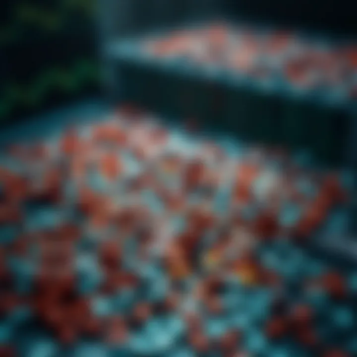 Visual representation of an unsorted dataset with scattered elements indicating the challenge for binary search application