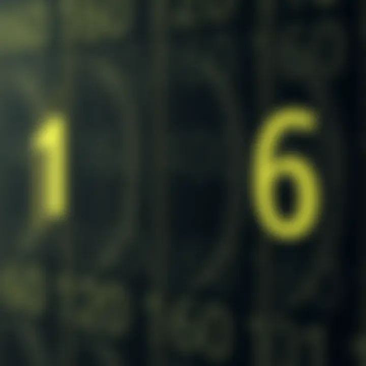 Diagram showing binary digits representing the decimal value three