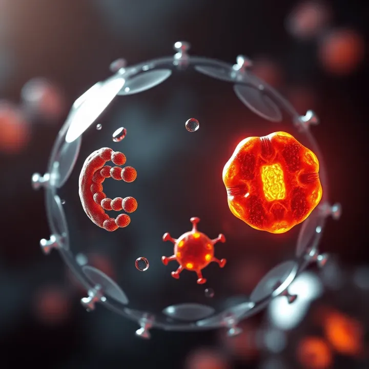Illustration comparing mitosis stages in eukaryotic cells highlighting chromosome alignment and separation