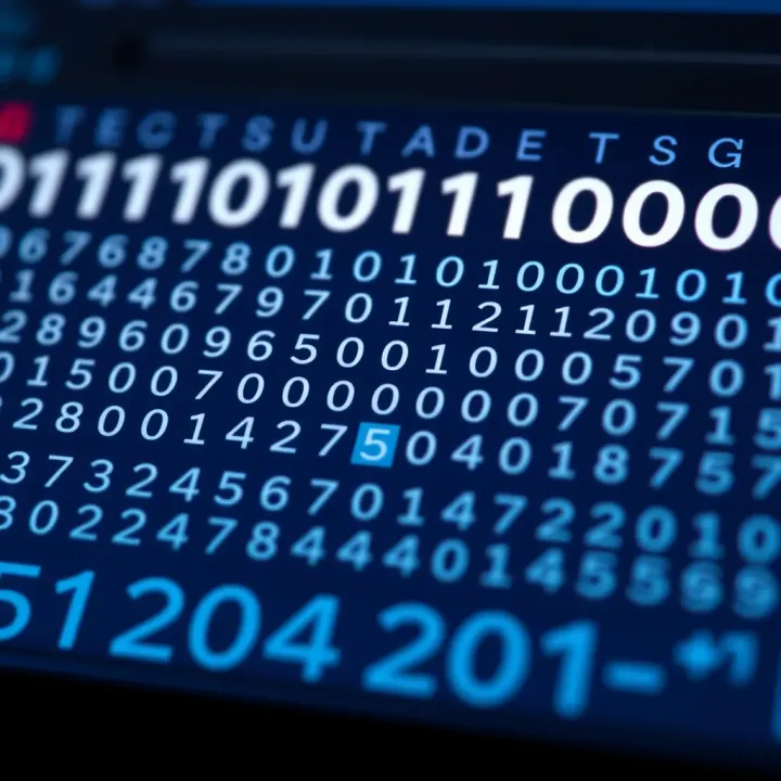 Diagram illustrating the structure of a binary number system with place values