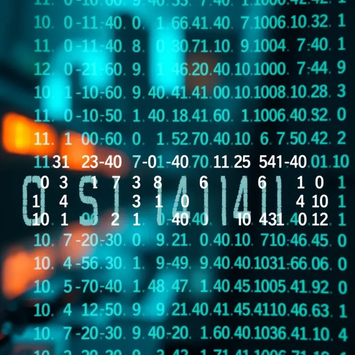 Diagram illustrating binary digits transforming into ASCII characters