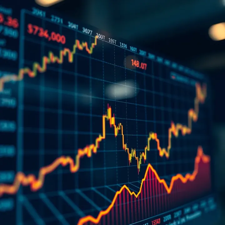 Graph showing the impact of economic data releases on stock market fluctuations in Pakistan
