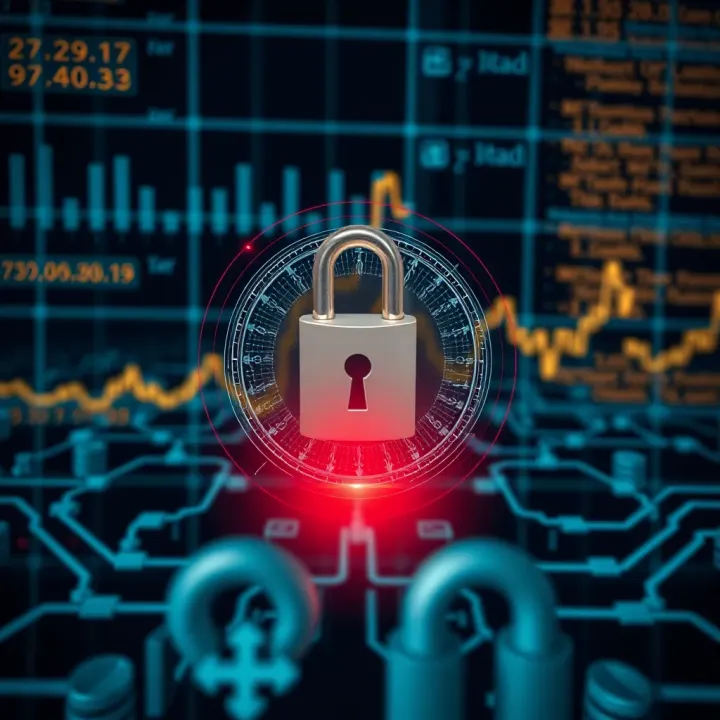 Visual representation of layered security controls and continuous monitoring to protect sensitive digital data