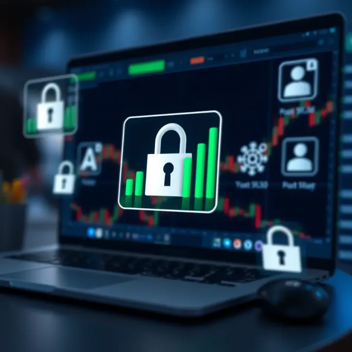 Secure online payment options and regulatory icons representing trust and safety in forex trading