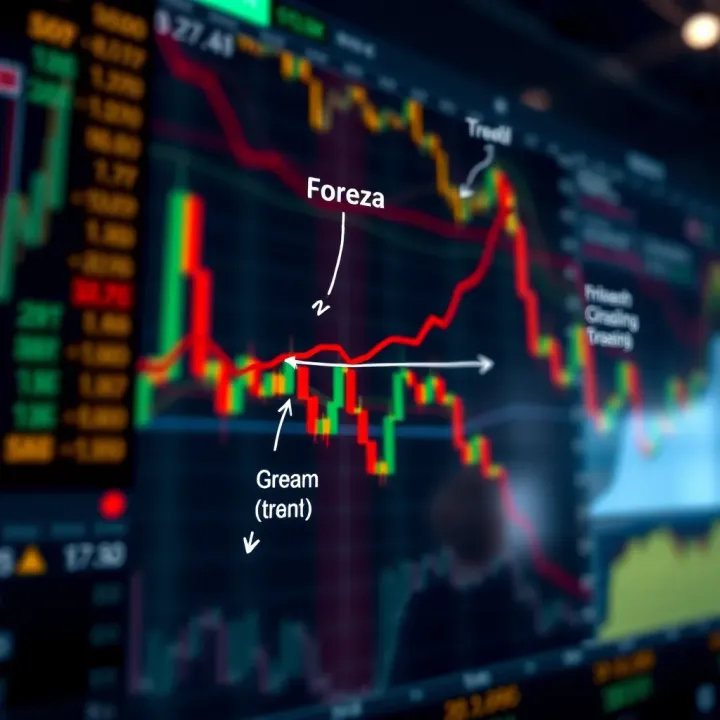 Diagram depicting common forex trading strategies including trend following and risk management techniques