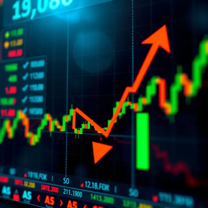 Forex Market Trends and Strategy Sharing Visualization of forex currency pairs with upward and downward market trend arrows