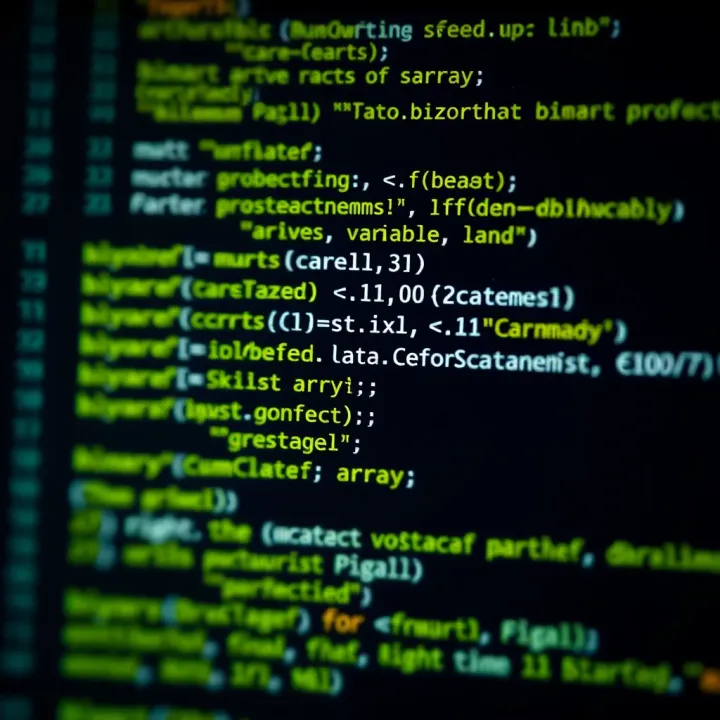 C++ code snippet showing a function implementing binary search on a sorted array with clear variable names and comments