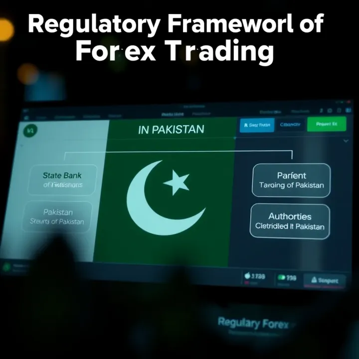 Diagram showing the regulatory framework of forex trading in Pakistan highlighting the State Bank of Pakistan and other authorities
