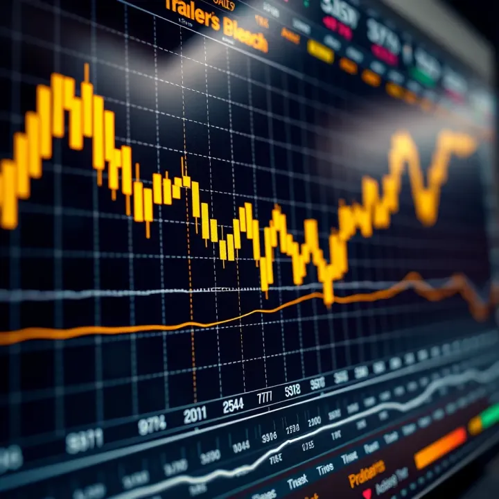 Real-time gold price chart displaying market fluctuations on a digital trading platform
