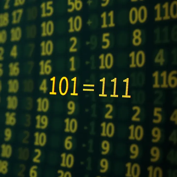Diagram illustrating the addition of two binary numbers with carryover bits