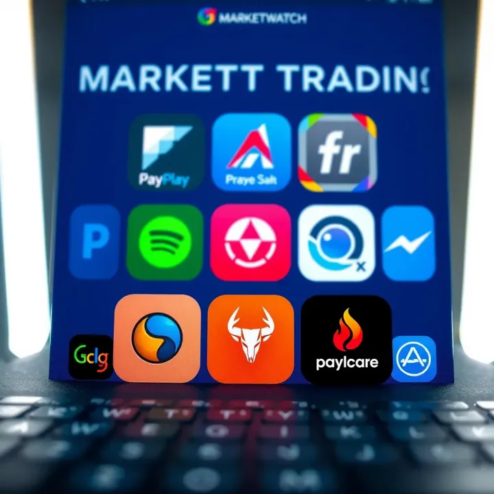 Collection of popular trading app logos available for users in Pakistan