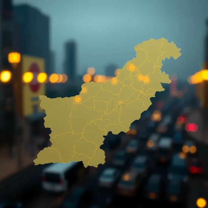 Regional Variations in Gold Prices Across Pakistan in March 2023 Map highlighting regional variations in gold prices across Pakistan in March 2023