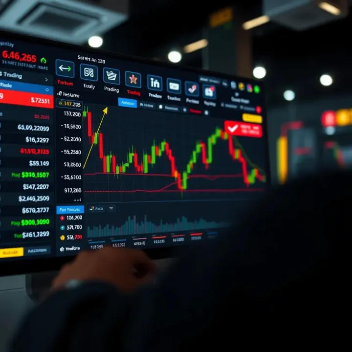 Secure online trading platform interface highlighting risk management and scam prevention features