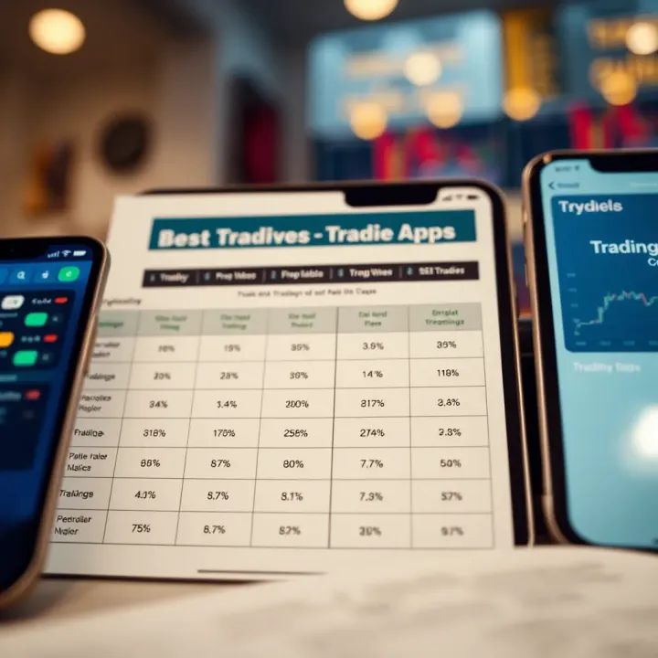 Comparison of Trading App Fees and Usability Comparative layout showing fee structures and usability ratings of popular trading apps