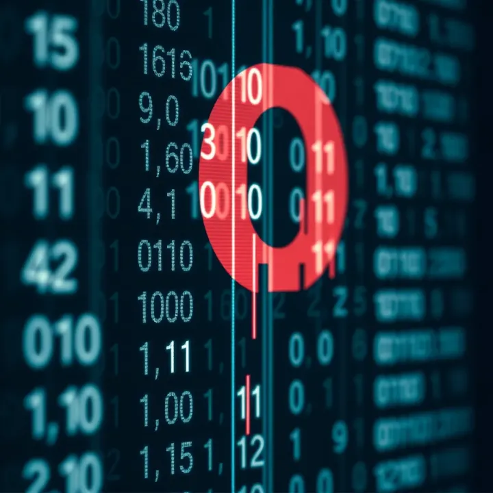 Visual representation of binary digits illustrating the concept of zeros and ones in digital coding