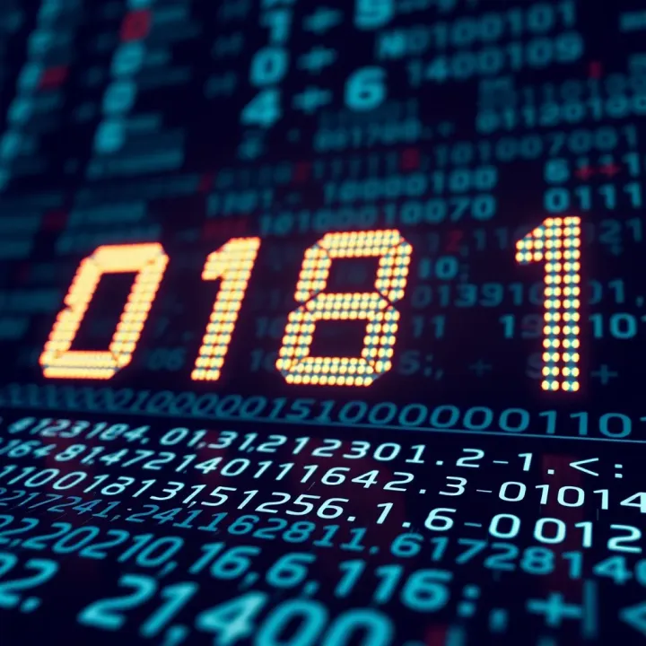 Binary Arithmetic Demonstration with Bits Visual representation of binary arithmetic operations showcasing addition with bits