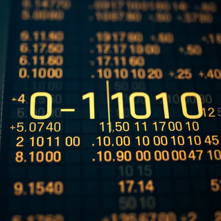 Binary Division Illustrated with Binary Digits and Subtraction Diagram illustrating binary division with binary digits and subtraction