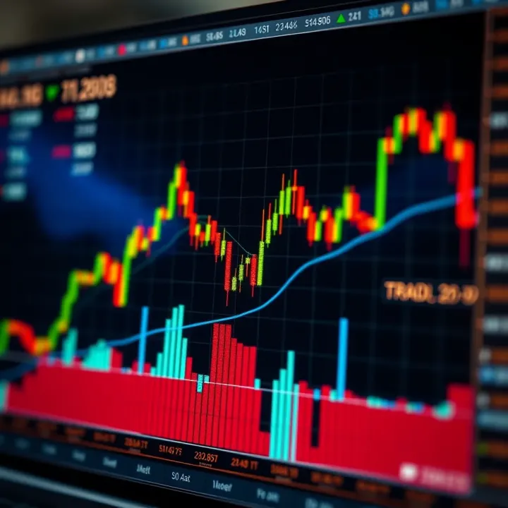 A detailed illustration of a head and shoulders chart pattern showing trend reversal in financial trading