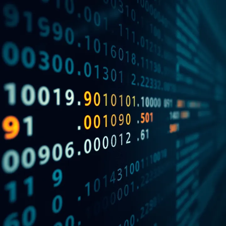 Visual example of converting a binary sequence to its equivalent decimal number using mathematical calculation